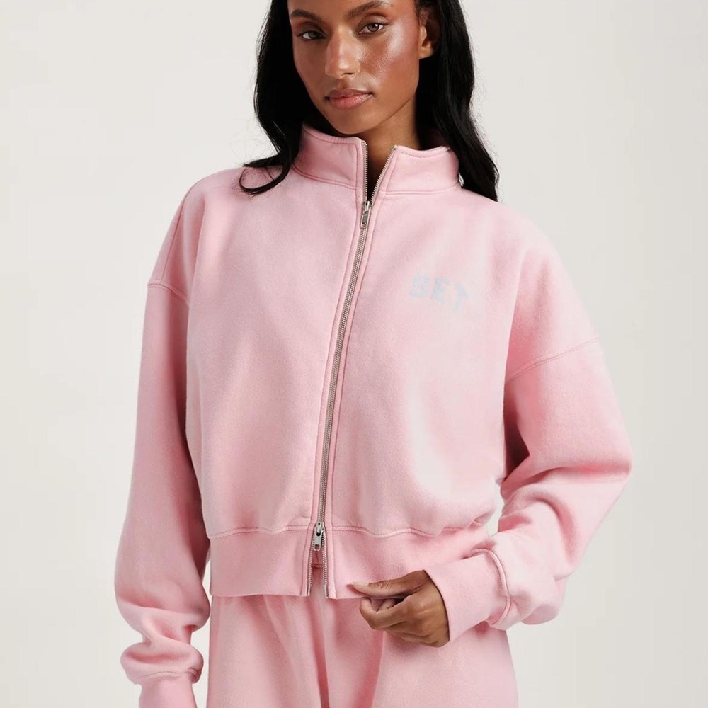 Set Active Light Pink Bomber Jacket - image 2